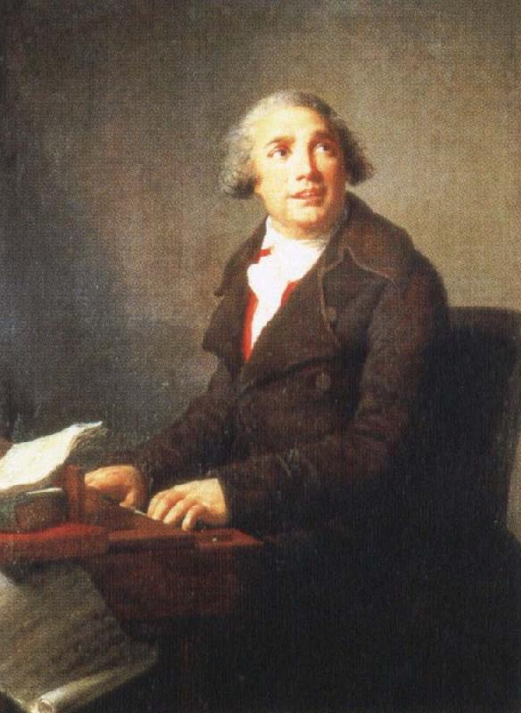 Johann Wolfgang von Goethe one of the most successful opera composers of his time,painted by elisadeth vigee lebrun oil painting image